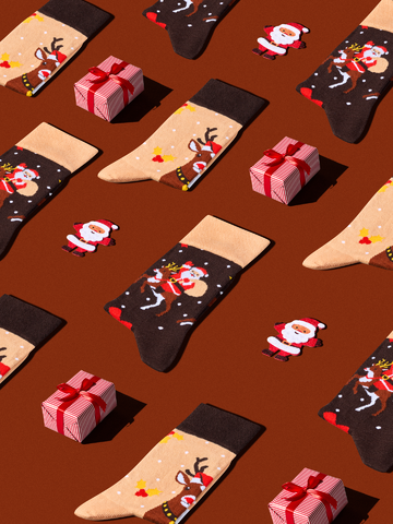 Výpredaj Весели чорапи Северен елен и Дядо Коледа